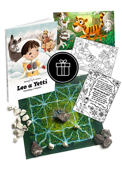 Desková hra TYGŘI A KŮZLATA + Desková hra TYGŘI A KŮZLATA + Knížka LEO A YETTI: Pohádky z Nepálu